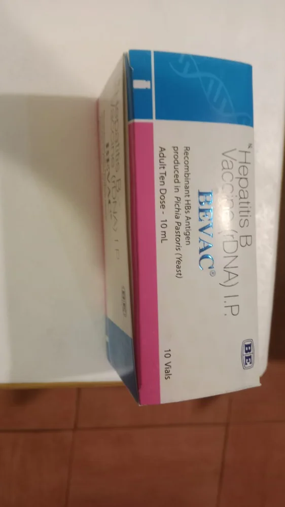 BEVAC Hepatitis B vaccine product box